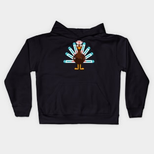 Thanksgiving nurse turkey Kids Hoodie